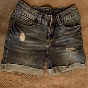 Dark Wash Girls Shorts
